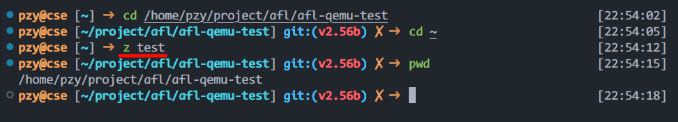 使用z跳转目录 使用z跳转目录